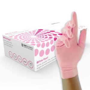 Guantes de nitrilo rosa Pink pearl Unigloves 100u.