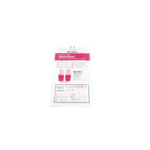 2 Guantes estériles Naturflex de látex sin polvo