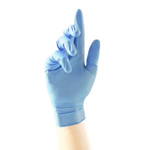 Gantes nitrilo antimicrobianos